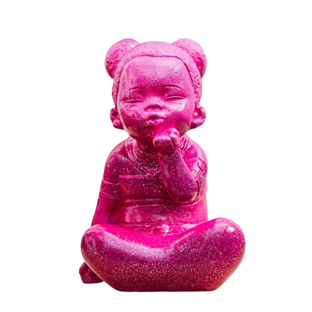 Escultura Erê Rosa Barbara Goy 15cm