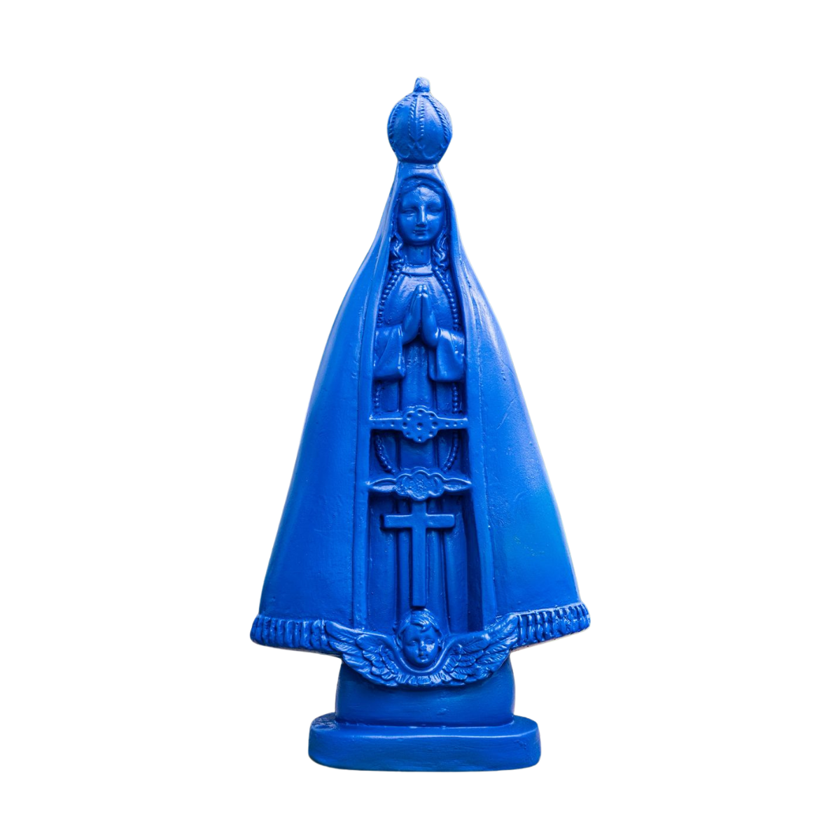 Escultura Nossa Senhora Aparecida Azul Barbara Goy 30cm
