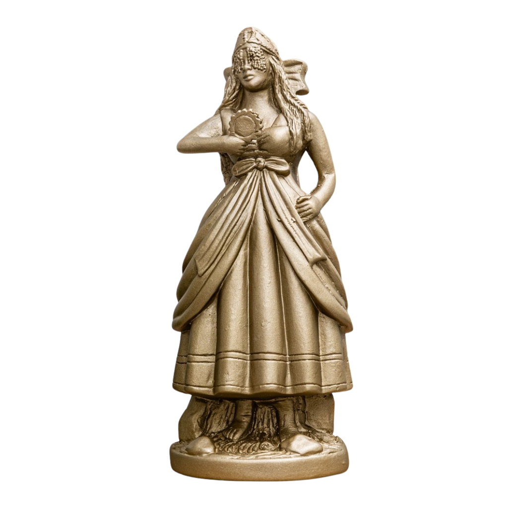 Escultura Oxum Dourada Barbara Goy 30cm