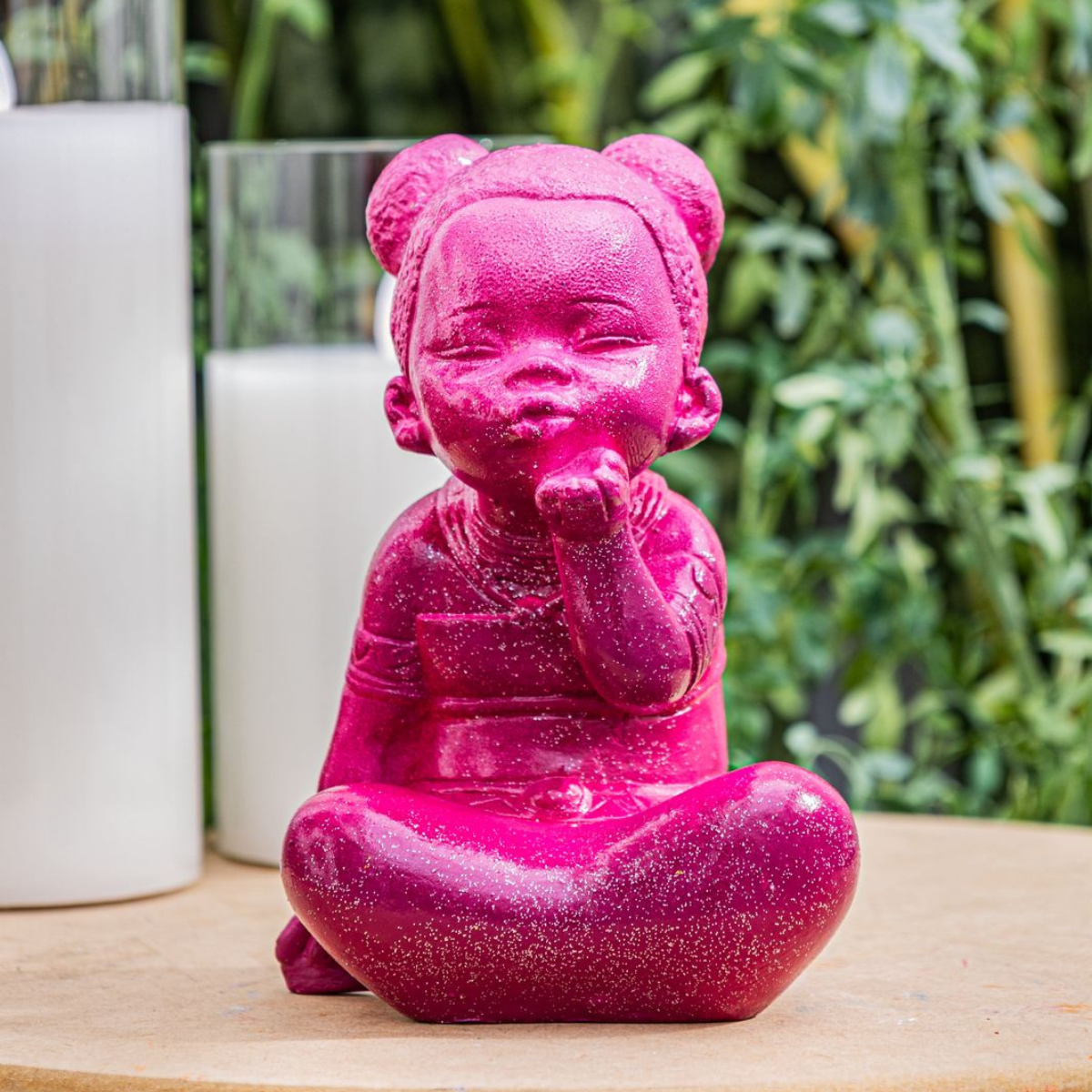 Escultura Erê Rosa Barbara Goy 15cm