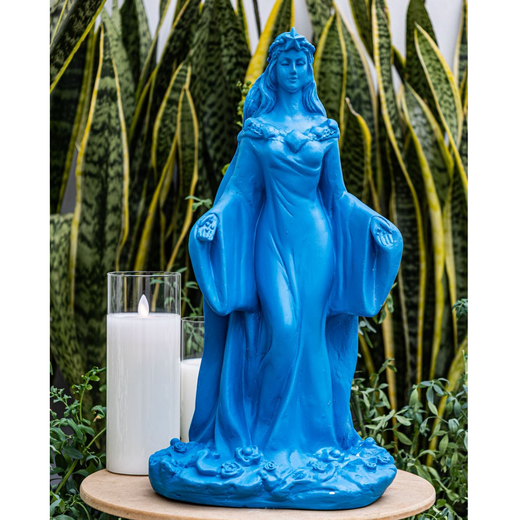 Escultura Iemanjá Azul Barbara Goy 45cm