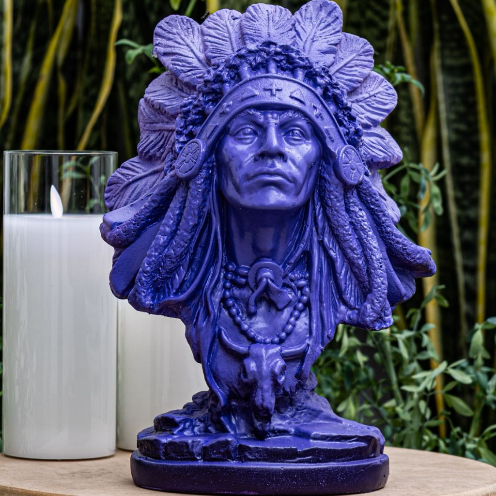 Escultura Índio Americano Barbara Goy 30cm