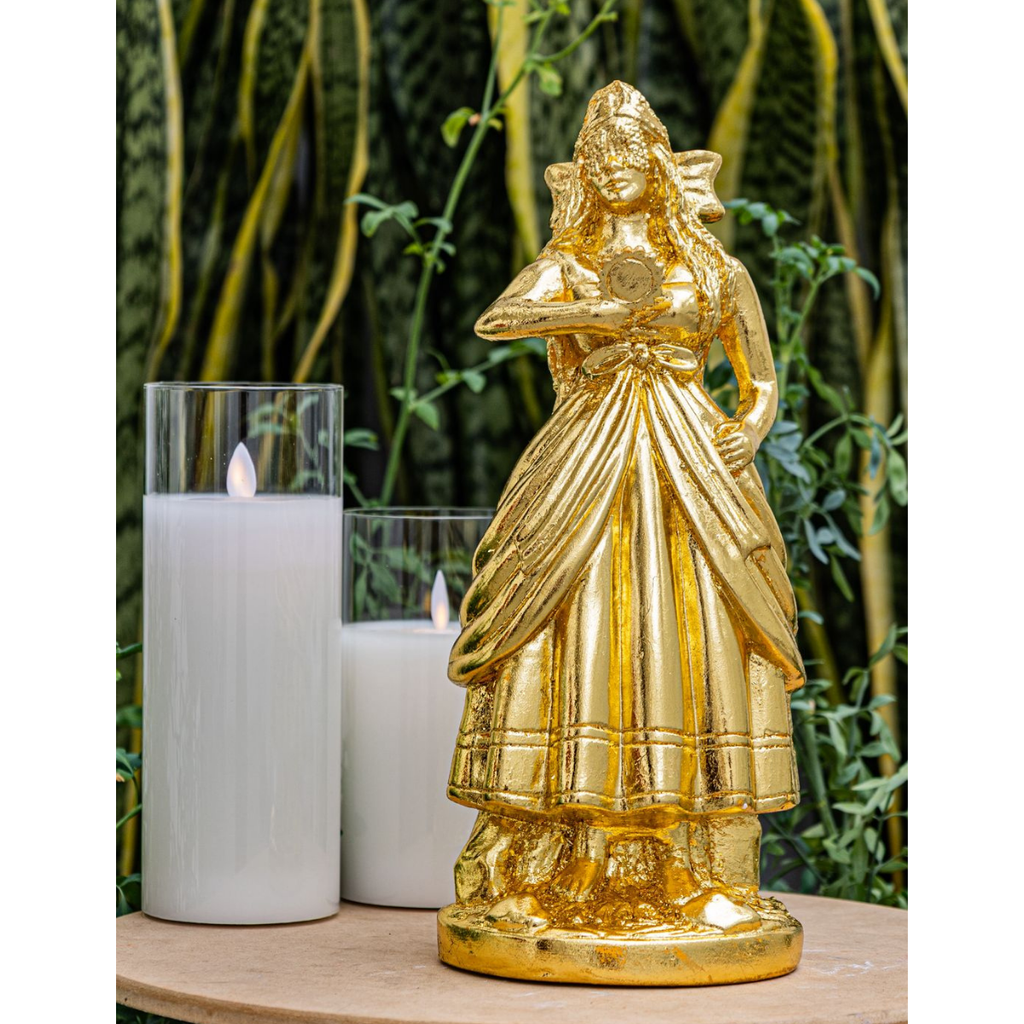 Escultura Oxum Ouro Barbara Goy 30cm