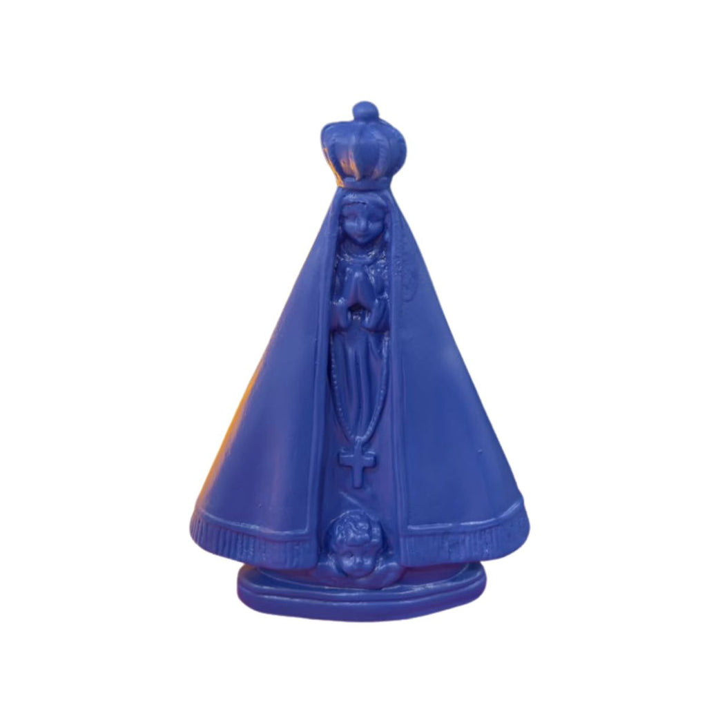 Estátua Nossa Senhora Aparecida Azul Escura Barbara Goy 22cm
