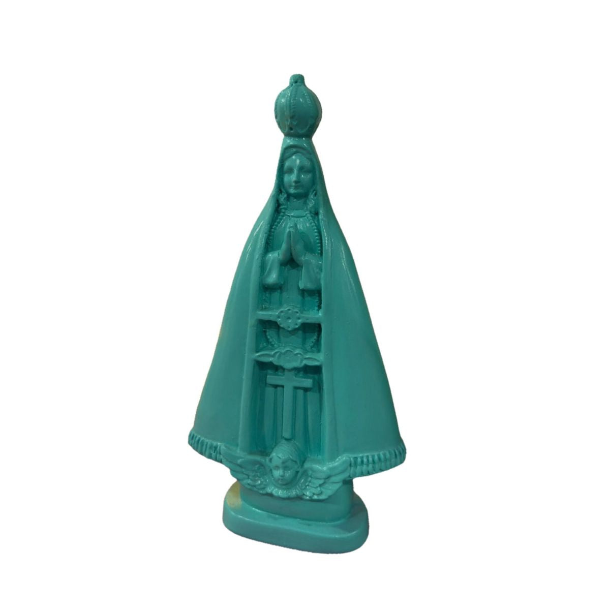 Estátua Nossa Senhora Aparecida Verde Piscina Barbara Goy 22cm