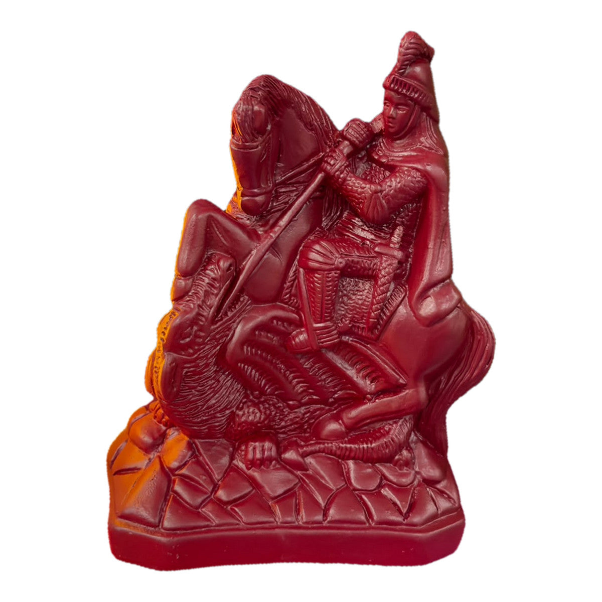 Estátua São Jorge Vermelha Barbara Goy 22cm